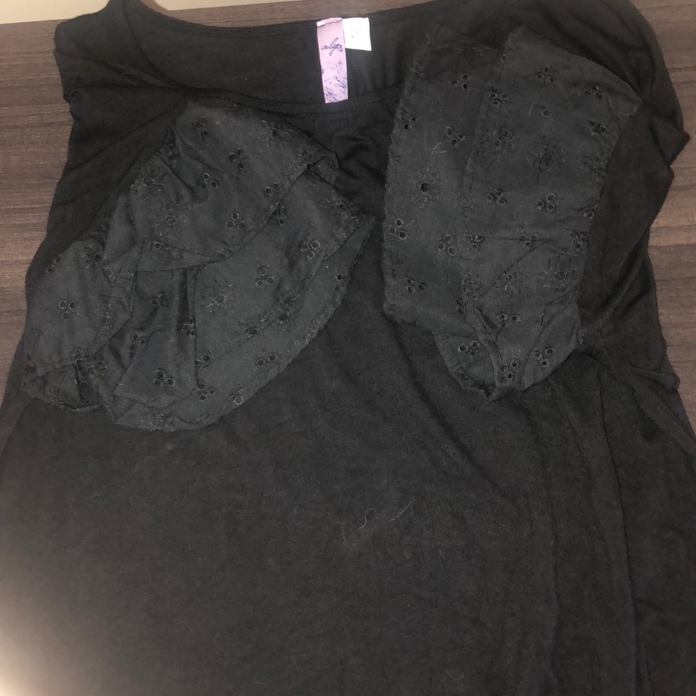 Black top with cute sleeves